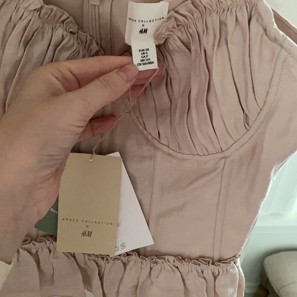 Brock Collection x H&M Linen-Blend Corset Top - S - Picture 2 of 7